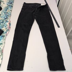 rag & bone Men's Black Slim Fit 2 Jeans 33x36